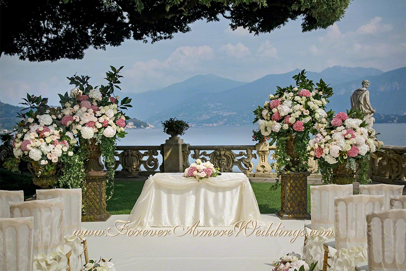 bespoke wedding ceremony at villa balbianello